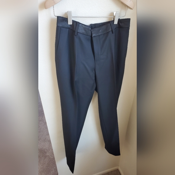 Suistudio/SuitSupply Robin Trousers 4 Black Lightweight Wool - Picture 3 of 10